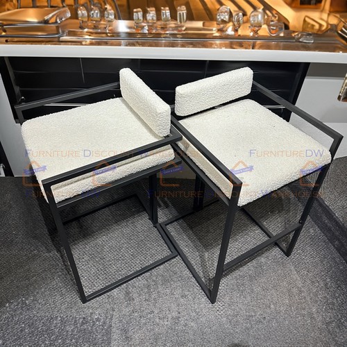 Modern zebra boucle white - 4x,