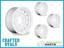 16" WHITE Wolf Style HD Steel Wheels Rims for Land Rover Defender 90 110 130 x 4