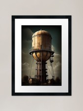 Water Tower Framed Art Print