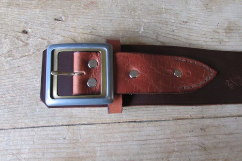 New dark brown - genuine, leather