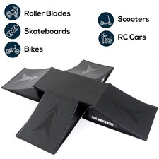 ICE BREAKER 4 WAY SKATEBOARD BMX BIKE STUNT SCOOTER RAMP SKATE MINI 5 PIECE