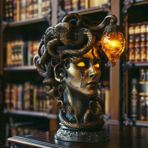 Gothic medusa table lamp - medusa,