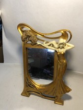 Art Nouveau Gold Flower Lady