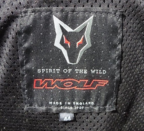 Wolf leather motorcycle jacket - wolf,