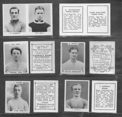 Type cigarette cards sets - cards,,