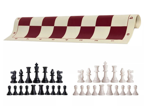 Black white chess - white, 20"