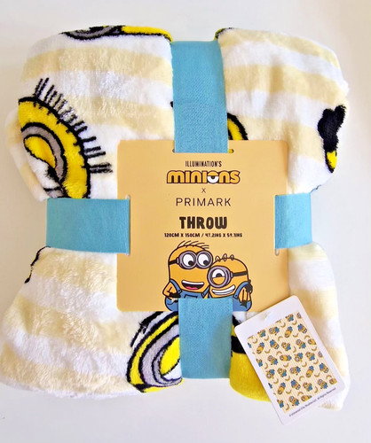 Primark minions throw blanket - minions,