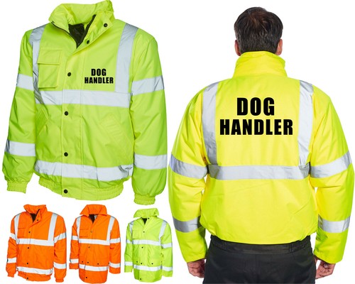 Dog handler vis viz bomber - dog,