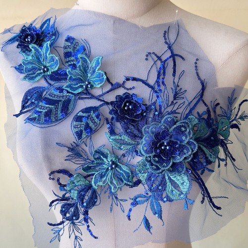 Sparkling beaded lace - beaded,