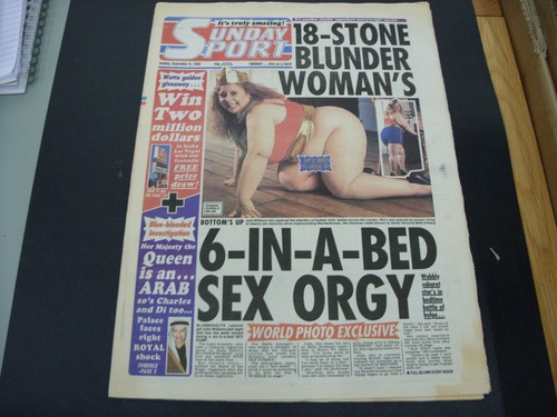 Vintage sunday sport - sunday, newspaper