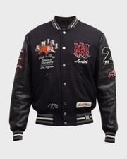 Amiri Men's Wool Vintage Patch Varsity Bomber Jacket