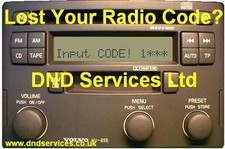 Volvo Radio Code Decode Unlock Codelocked HU 655 615 605 555 415 405 S40 V40