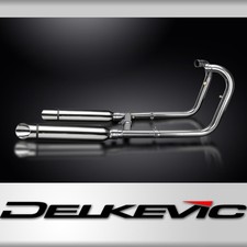 Kawasaki W650 W800 2019-2024 Complete Exhaust Muffler 410mm Slant Cut