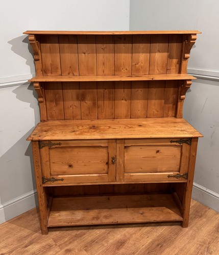 Vintage pine welsh dresser - pine,