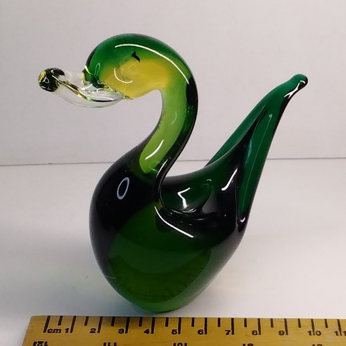 Murano glass swan duck - murano,