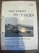 NIAE Test Report for Users Ransomes Johnson Faun 1630 Potato Harvester Report616