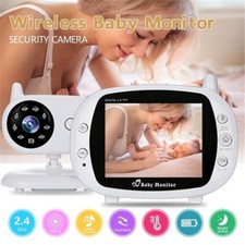 Wireless Digital Video Baby Monitor Camera 3.5" LCD 2 Way Audio Talk Night