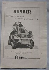 1943 Humber Original advert