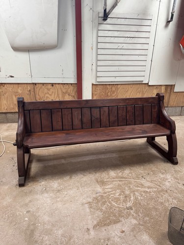 Church pew bench - bench, seat.