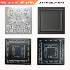 Polystyrene Ceiling Tiles 3D Decorative Ceiling Tile Cladding (11 Packs 21.56m2)
