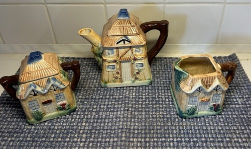 Vintage cottage ware tea set - vintage,