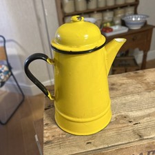 Vintage Bright Yellow Enamel