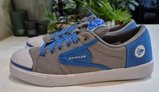 DUNLOP GREEN FLASH OG. MENS SIZE 9 UK TRAINERS. GREY/BLUE/WHT 