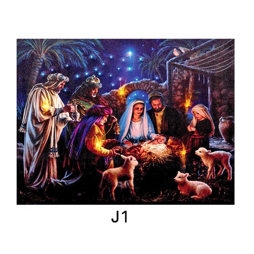 Christmas canvas picture - christmas, led