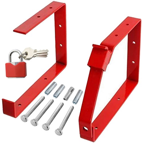 Lockable wall ladder bracket - wall,