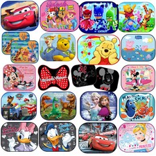 Disney CAR WINDOW SUNSHADES MESH BABY BOY GIRL KIDS CHILDREN New Designs