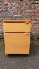 Oak veneer filing cabinet