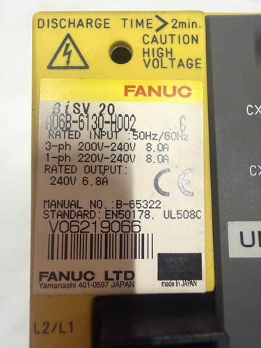 Fanuc a06b 6130 h002 ac - a06b-6130-h002,