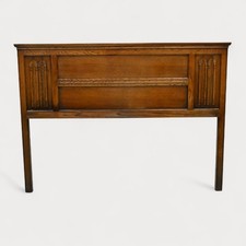 Old Charm Double Headboard Vintage Oak Gothic Carvings FREE UK Delivery*