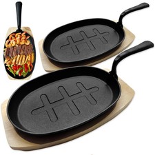 Cast Iron Skillet Pans 2x