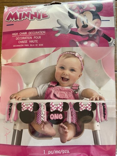 Minnie mouse high chair - minnie, banner
