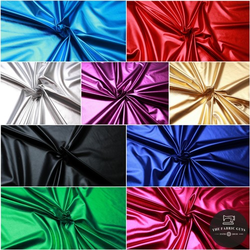 Plain metallic lycra stretch - plain,