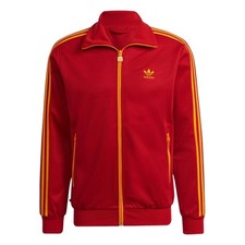 adidas ORIGINALS MEN'S SPAIN BECKENBAUER TRACK TOP JACKET RED YELLOW RETRO 80S