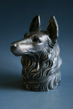 VINTAGE  ART DECO RUITONY GERMAN SHEPPARD CAR MASCOT / HOOD ORNAMENT