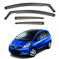 ISPEED Wind Deflectors For Honda Jazz GE MK2 2009-2014 5 Door Hatchback Visors