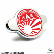 Rising Sun JDM Japanese Radiator Cap Sticker Fits Nissan, Honda, Mazda, Toyota