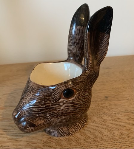 Quail pottery hare - pottery, cup