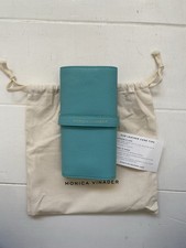 Monica Vinader Leather Jewellery Roll Turquoise Leather NEW 