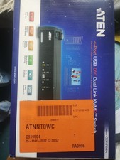 ATEN 4 Port DVI Dual Link with USB KVMP Switch Model CS1784A plus four leads