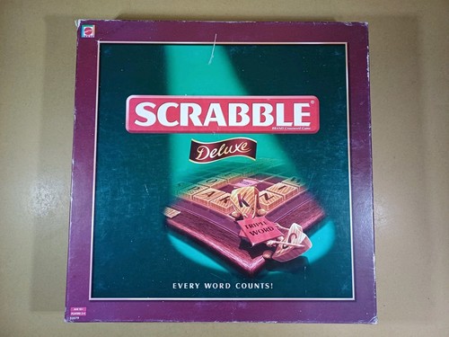 Scrabble deluxe wooden - scrabble,