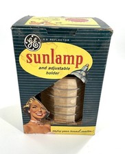 Vintage GE General Electric SUNLAMP Sun Tan Kit RS Reflector New Old Stock NOS