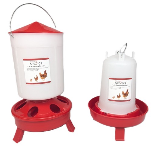Chicken feeder waterer set - chicken,