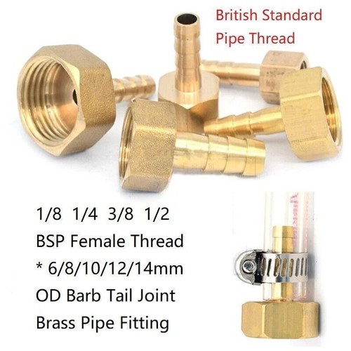 Brass coupler 12 - coupler, 6/8/10/12/14mm