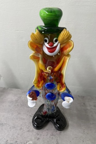 Murano glass clown figurine - murano,