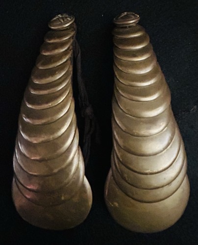 Rare pair brass scale - a, of