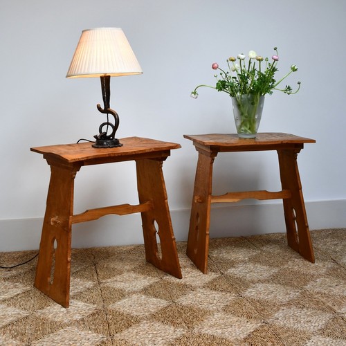 Pair arts crafts oak - of,